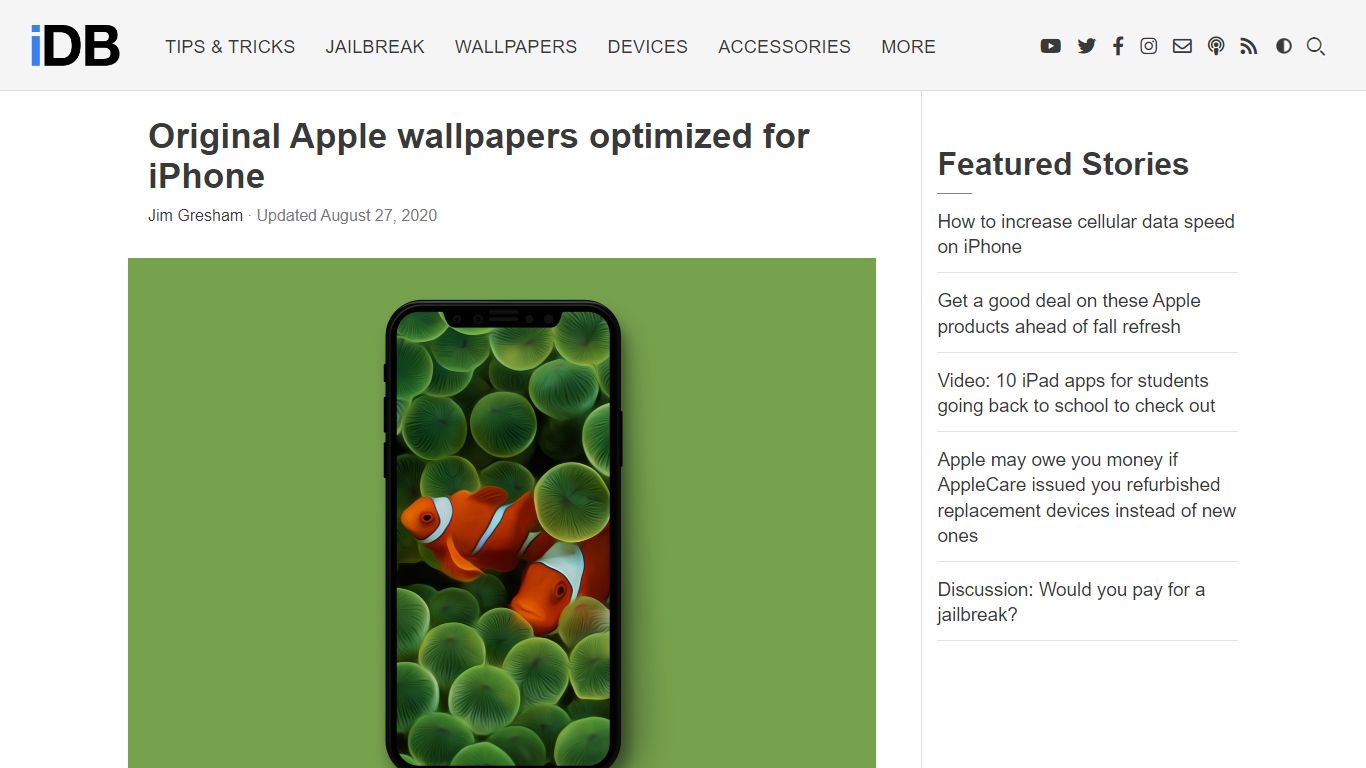 Original Apple wallpapers optimized for your iPhone - iDownloadBlog.com